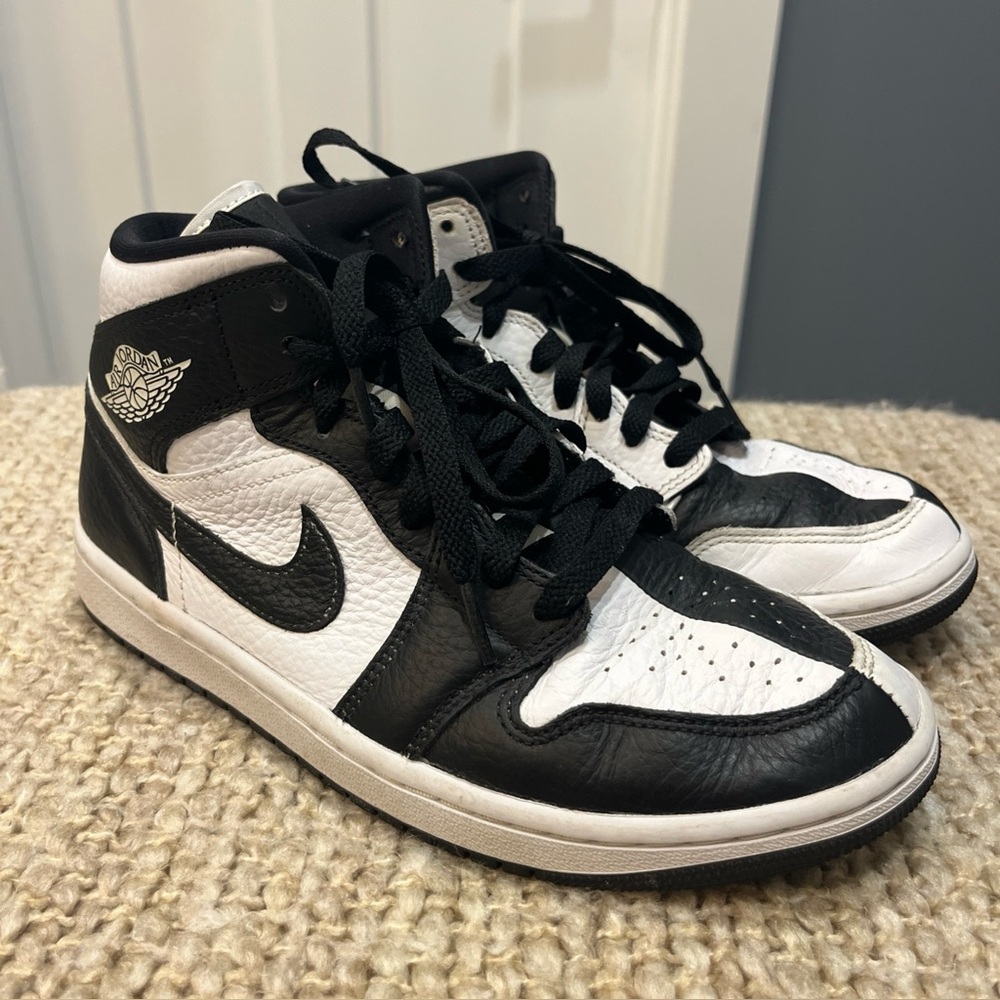 NikeAir Jordan 1 Mid SE Homage Black White DR0501-101 W Size 8 YS